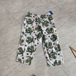 Dragon Print Pants
